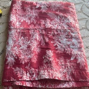 Linen Cotton Blend Oblong Tablecloth Matine Toile by Pottery Barn 70”x108”